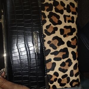 Stylish Black and Leopard Print Women's Bag